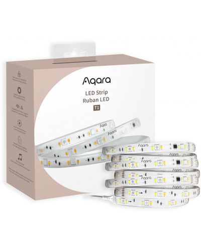 LED смарт лента Aqara - LED Strip T1, 2m, бяла - 1