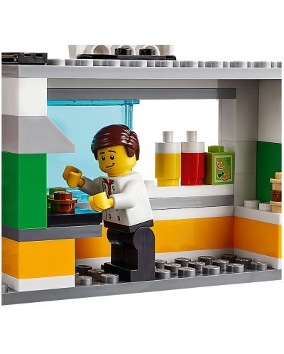 Конструктор Lego City - Спасителна акция от пожар в бургер бар (60214) - 11
