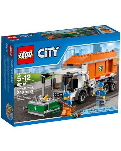 Конструктор LEGO City - Боклукчийски камион (60118)