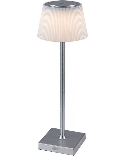 LED Настолна лампа Rabalux - Taena 76010, IP 44, 4 W, димируема, сребърна - 1