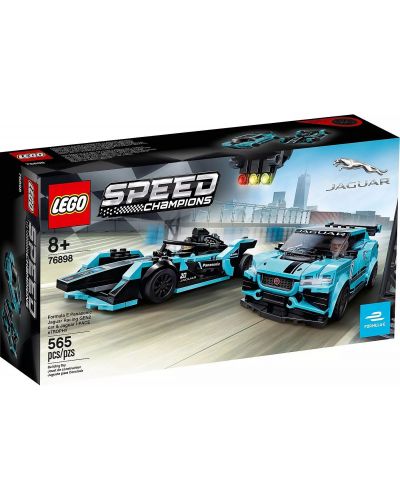 Конструктор Lego Speed Champions - Formula E Panasonic Jaguar Racing GEN2 car & Jaguar I-PACE eTROPHY (76898) - 1