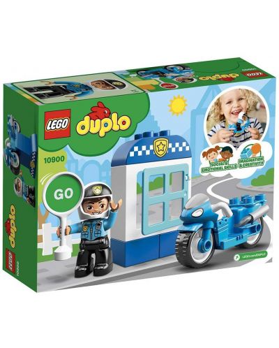 Конструктор Lego Duplo - Полицейски мотоциклет (10900) - 6