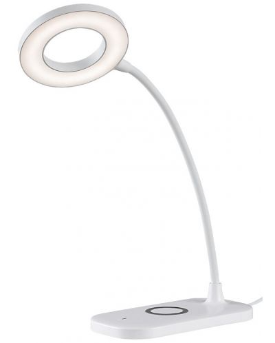 LED лампа с безжично зарядно Rabalux - Hardin, бяла - 3