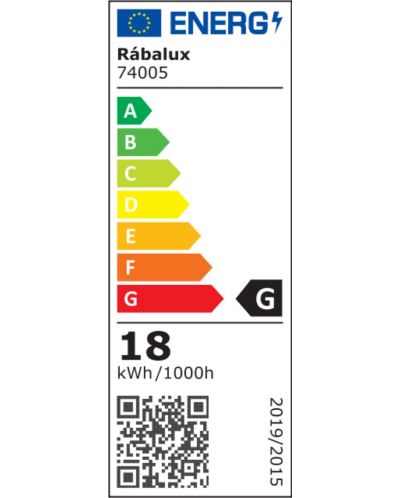 LED Лампион Rabalux - Luigi 74005, IP 20, 18 W, черен - 6