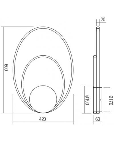 LED Плафон Smarter - Nexus 01-2957, IP20, 240V, 45W, бял мат - 2