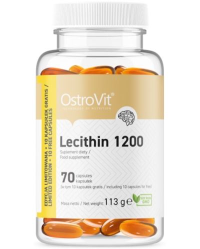 Lecithin 1200, 1200 mg, 70 капсули, OstroVit - 1