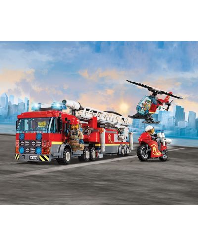 Конструктор Lego City - Пожарна команда в центъра (60216) - 6