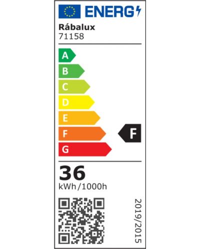 LED Плафон Rabalux - Ezio 71158, IP20, 230V, 36W, 3600lm, черен мат - 6