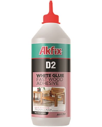 Лепило за дърво Akfix - PVA, D2, 500 g, бяло - 1