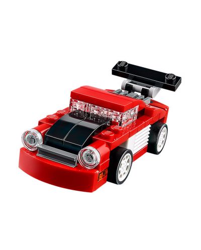 Конструктор Lego Creator - Червена състезателна кола 3в1 (31055) - 4