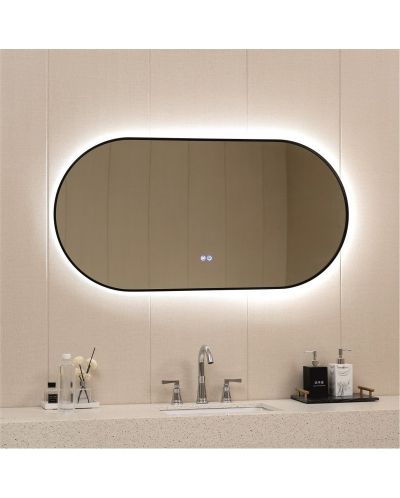 LED Огледало за стена Inter Ceramic - ICL 1832, 60 x 120 cm, черно - 1