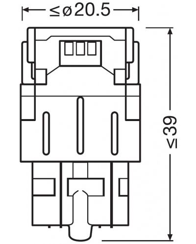 LED Автомобилни крушки Osram - LEDriving SL, W21/5W, 1.7W, 2 броя, бели - 4