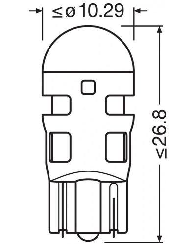 LED Автомобилни крушки Osram - LEDriving, SL, W5W, 1W, 2 броя, бели - 5