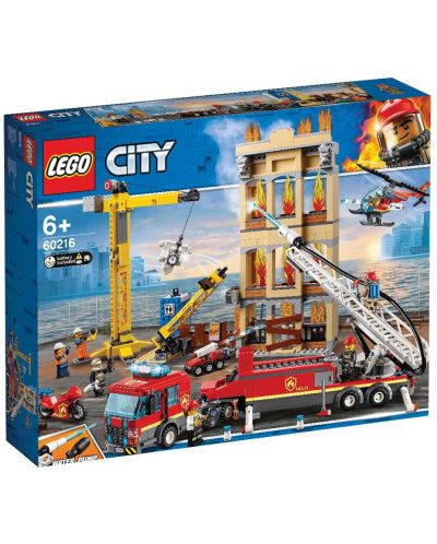 Конструктор Lego City - Пожарна команда в центъра (60216) - 12