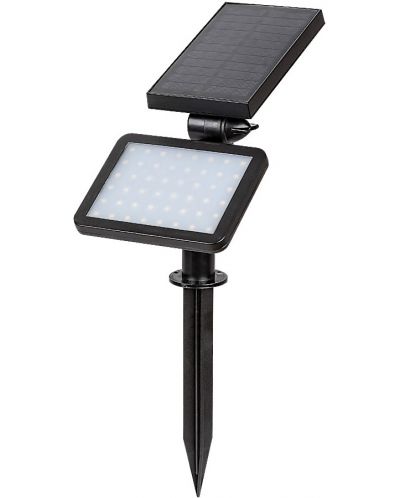 LED соларна лампа Rabalux - Kelna 77011, IP44, 9.6 W, DC 3.7 V, 200 lm, 4000 k, черна - 4