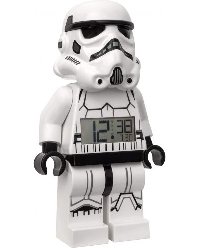 Настолен часовник Lego Wear - Star Wars,  Stormtrooper, с будилник - 1