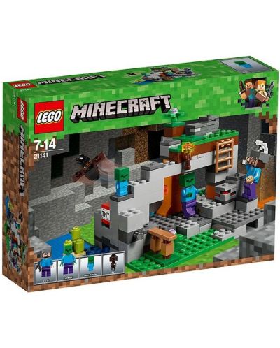 Конструктор Lego Minecraft - Пещерата на зомбитата (21141) - 1