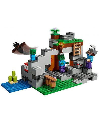 Конструктор Lego Minecraft - Пещерата на зомбитата (21141) - 7