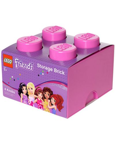 Кутия за съхранение Lego Friends - Розова - 1