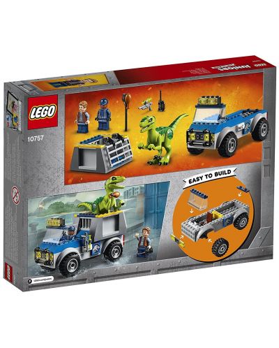 Конструктор Lego Juniors - Спасителен камион за Раптор - 3