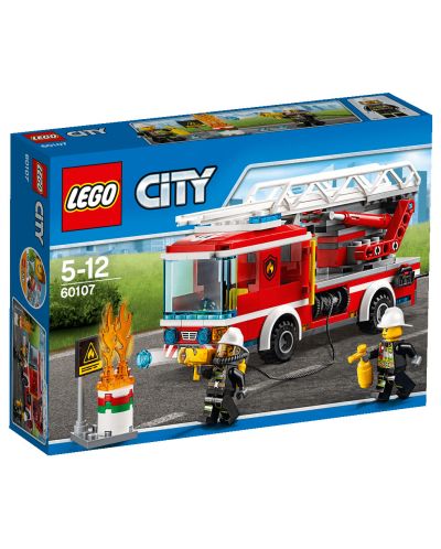 Конструктор Lego City - Пожарникарски камион със стълба (60107) - 1