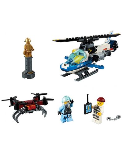 Конструктор Lego City - Полиция в небето, преследване с дрон (60207) - 4