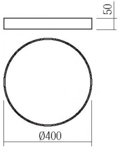 LED Плафон Smarter - Knob 05-933, IP20, 240V, 36W, черен мат - 2