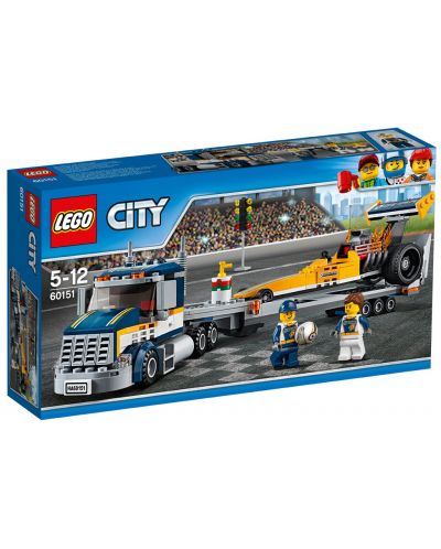 Конструктор Lego City - Транспортьор за драгстери (60151) - 1