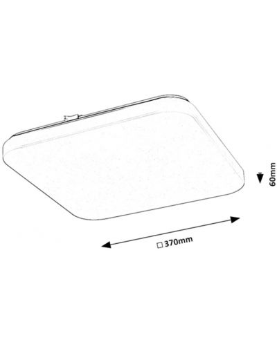 LED Плафон Rabalux - Vendel 71109, IP 20, 24 W, 230 V, бял - 5