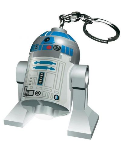 Мини ключодържател Lego Star Wars - R2-D2, с LED светлина - 1