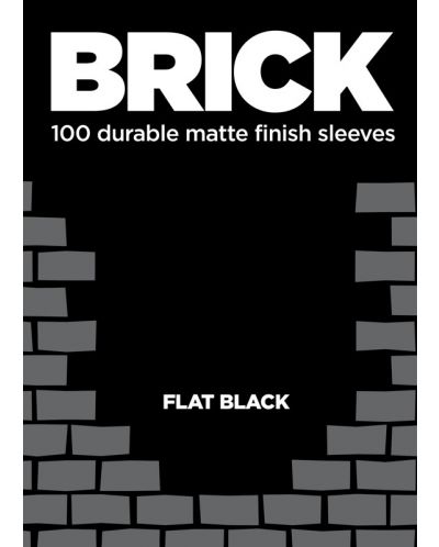 Legion Standard Size "Brick Sleeves" - Flat Black (100) - 1