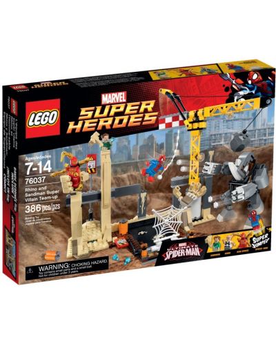 Lego Super Heroes: Събиране на злодеите с носорога и Седмен (76037) - 1