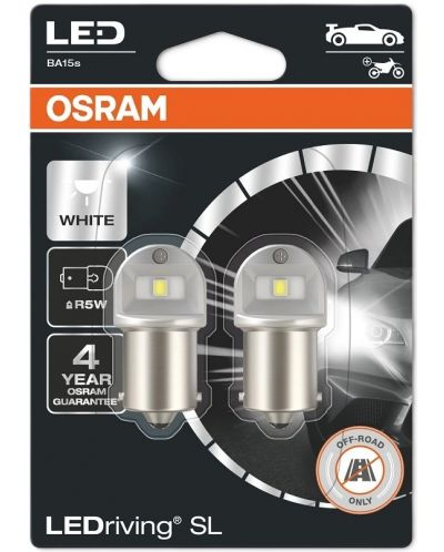 LED Автомобилни крушки Osram - LEDriving, SL, R5W, 0.5W, 2 броя, бели - 1