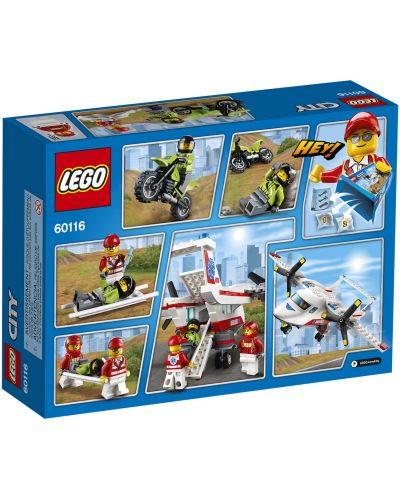 Конструктор Lego City - Самолет линейка (60116) - 5