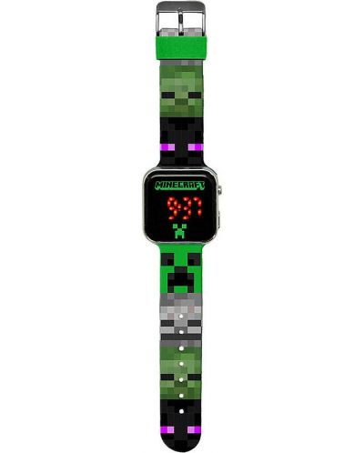 LED часовник Kids Euroswan - Minecraft Faces - 1