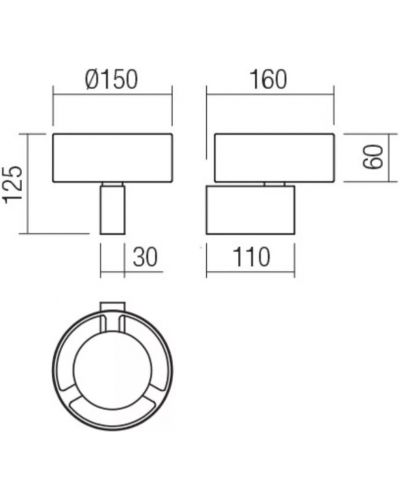 LED Аплик Smarter - Punkt 01-3093, IP 20, 6 W, бял мат - 2