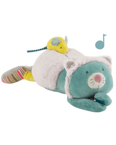 Музикална играчка Moulin Roty Les pachats - Коте, 33 см