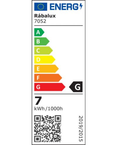 LED външен аплик Rabalux - Ganges 7052, IP 65, G, 7 W, 230 V, 575 lm, 4000 k, черен - 9