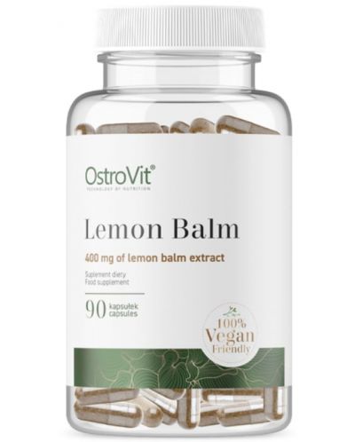 Lemon Balm, 400 mg, 90 капсули, OstroVit - 1