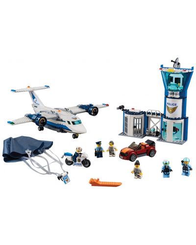 Конструктор Lego City - Полиция в небето, въздушна база (60210) - 8