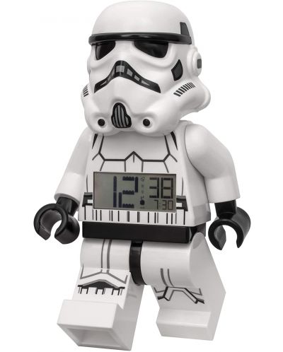 Настолен часовник Lego Wear - Star Wars,  Stormtrooper, с будилник - 2