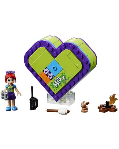 Конструктор Lego Friends - Кутията с форма на сърце на Mia (41358) - 1