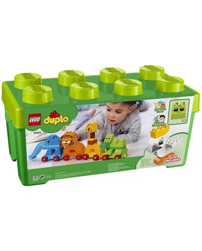 Конструктор Lego Duplo - Моята първа кутия с тухлички и животни (10863) - 4