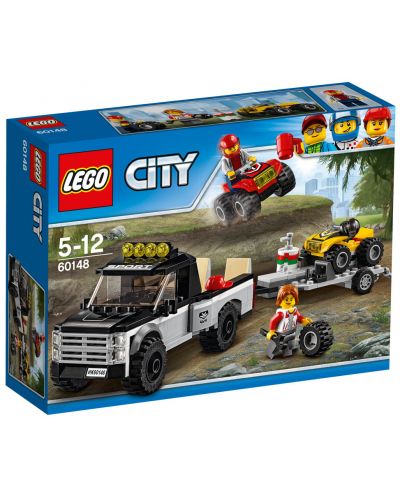 Конструктор Lego City - Състезателен отбор с ATV (60148) - 1
