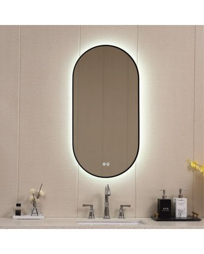 LED Огледало за стена Inter Ceramic - ICL 1850/60, Touch screen, черно - 1