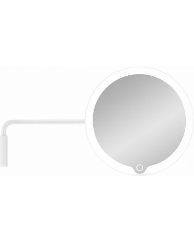 LED Увеличително огледало Blomus - Modo, IP44, 20 x 35.6 cm, бяло - 1
