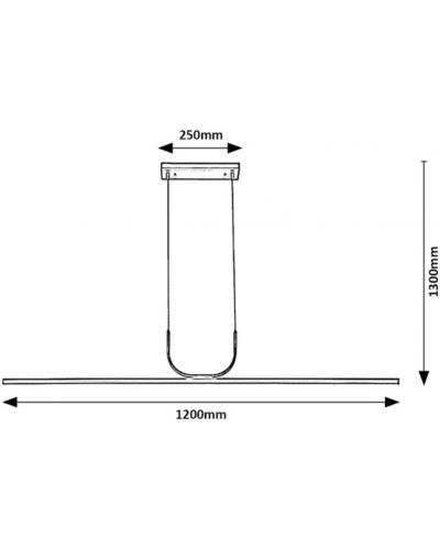 LED Пендел Rabalux - Elia 72129, IP 20, 230 V, 25 W, хром - 4