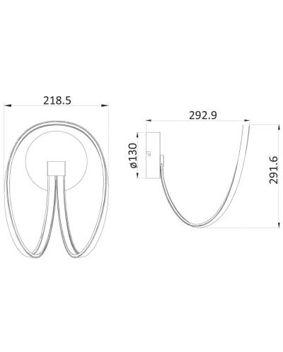 LED Аплик Omnia - Line, IP 20, 20 W, 3000 K, сребрист - 2