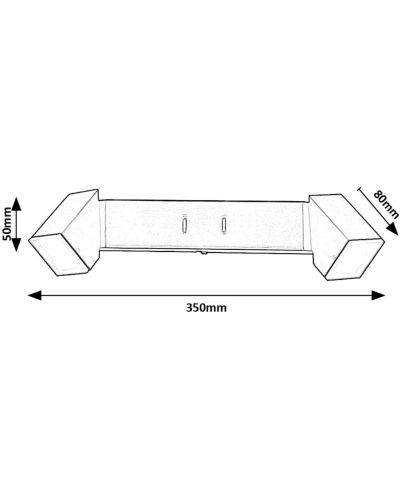 LED Аплик Rabalux - Kessy 71271, IP20, 8W, 320lm, 3000K, черен - 3