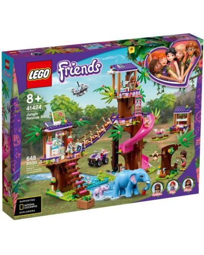 Конструктор Lego Friends - Спасителна база в джунглата (41424) - 1